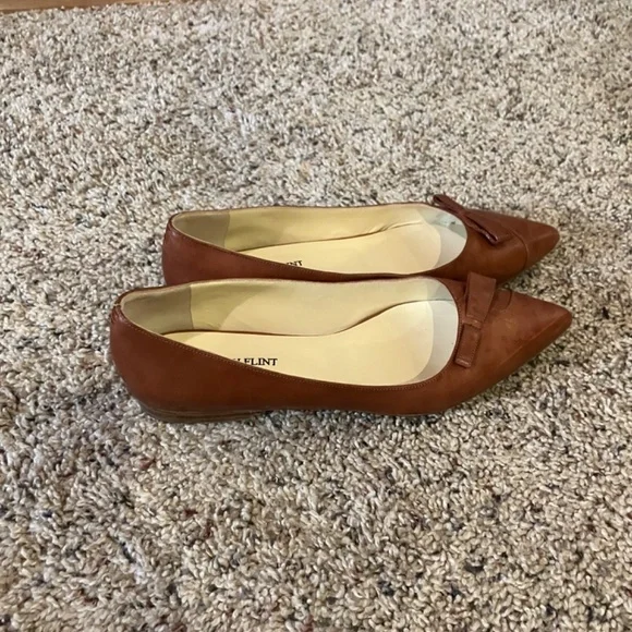 Sarah Flint, Natalie Flat in saddle brown leather, size 40 - Picture 2 of 7